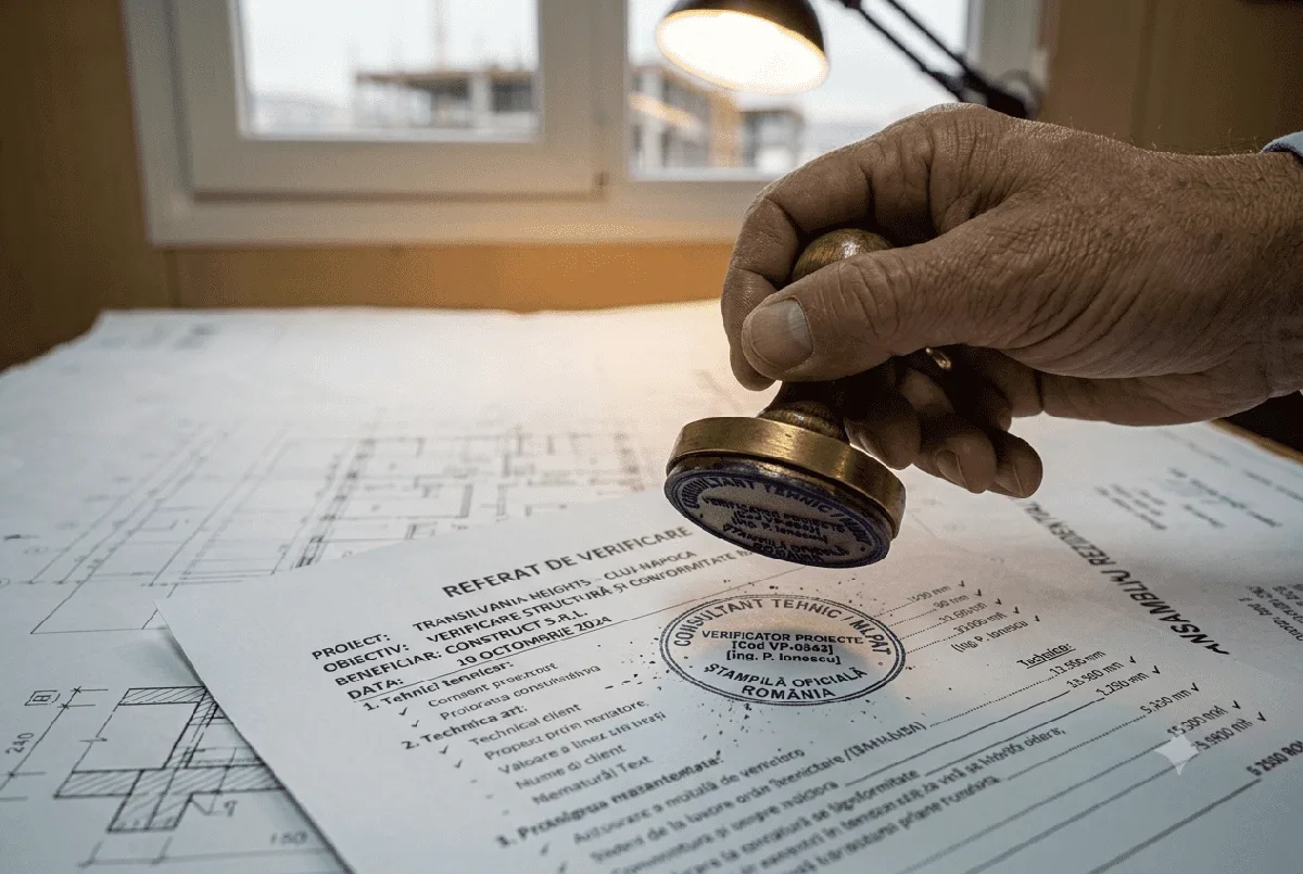 Referat de verificare proiect ștampilat de expert atestat